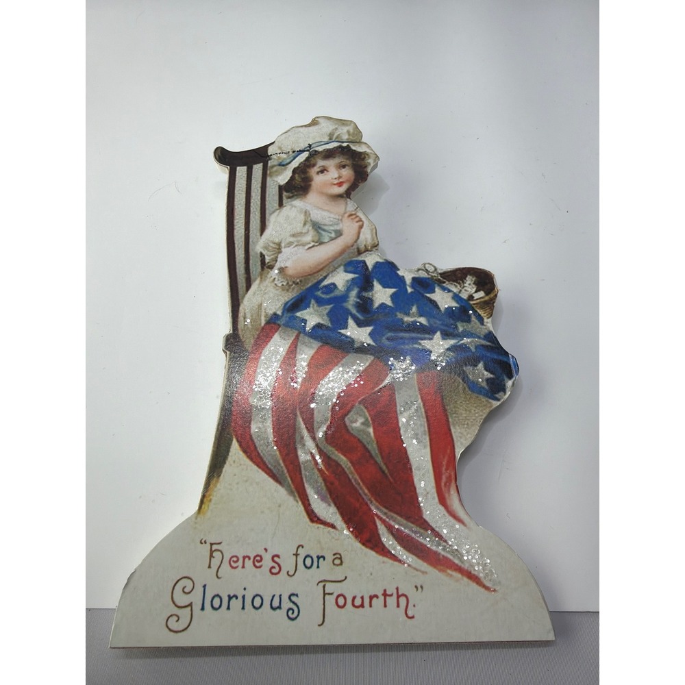 Bethany Lowe Designs Patriotic Americana Dummy Board Set 4th of July Decor 2pc - Picture 3 of 8